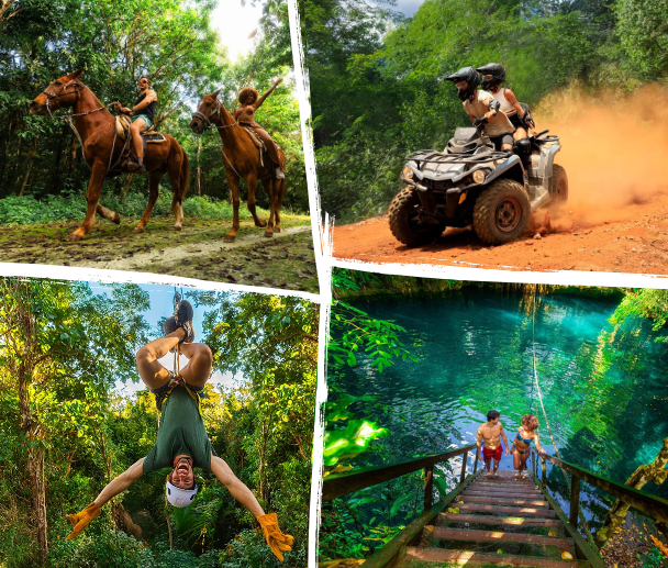 the best things to do in cancun, atvs cancun, ziplines, cenotes cancun, horseback riding cancun